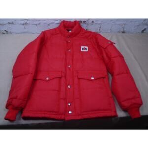 VTG International Harvestor Puffer Trucker Farm Work Jacket Mens Sz S Swingster